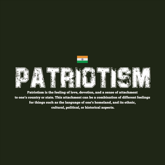 Patriotism Oversized T-Shirt | 100% Bio-Washed Cotton | 240 GSM