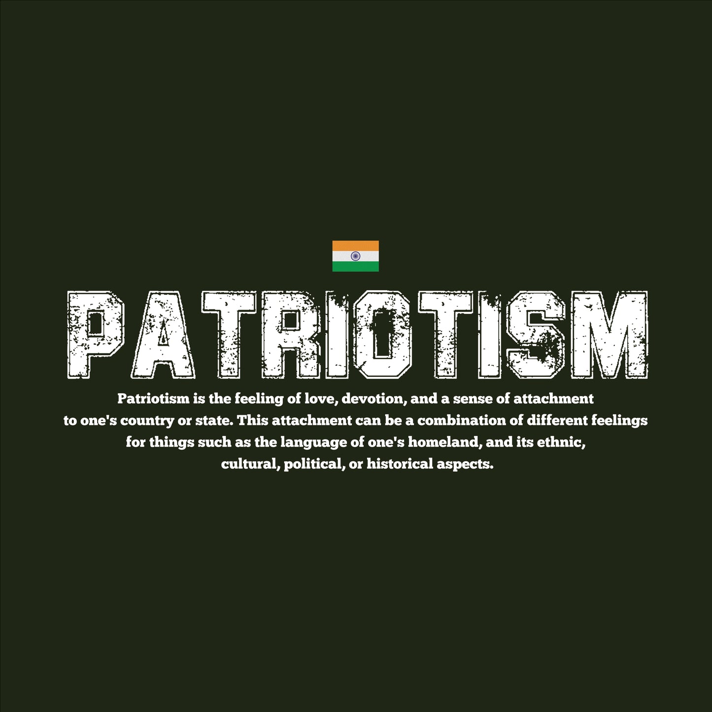 Patriotism - Premium Oversized T-shirt - 240GSM